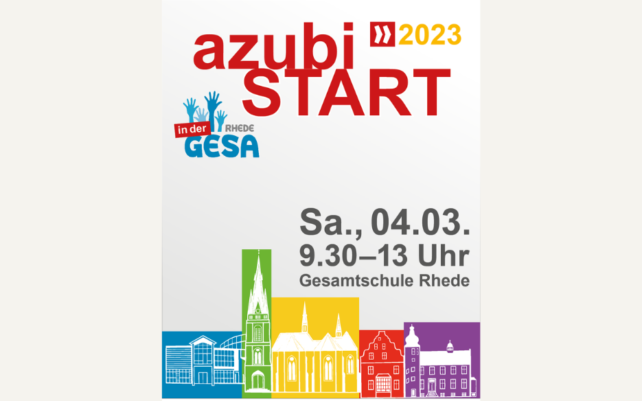 Das Ärztenetz BOHRIS wird auf der AzubiSTART Messe an der Gesamtschule Rhede, am Samstag den 04.03.2023, vertreten sein.