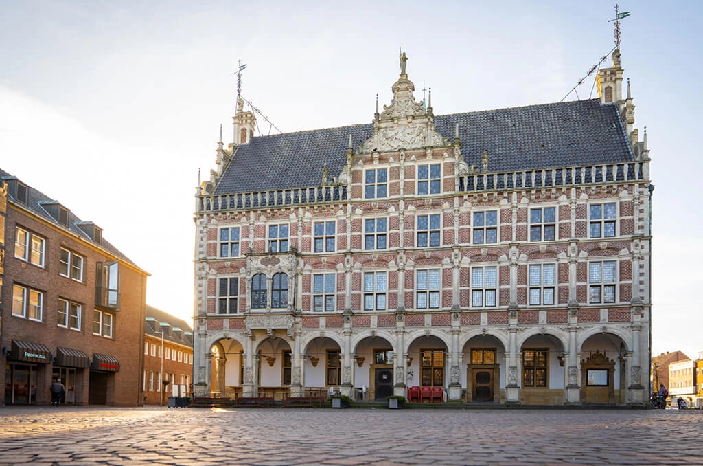 Rathaus Bocholt auf dem Marktpatz.