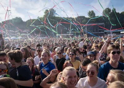 Menschenmengen auf dem Open Air 2023 am Hünting in Bocholt.